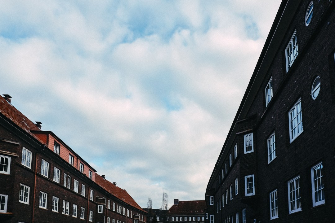 Sky between the houses
